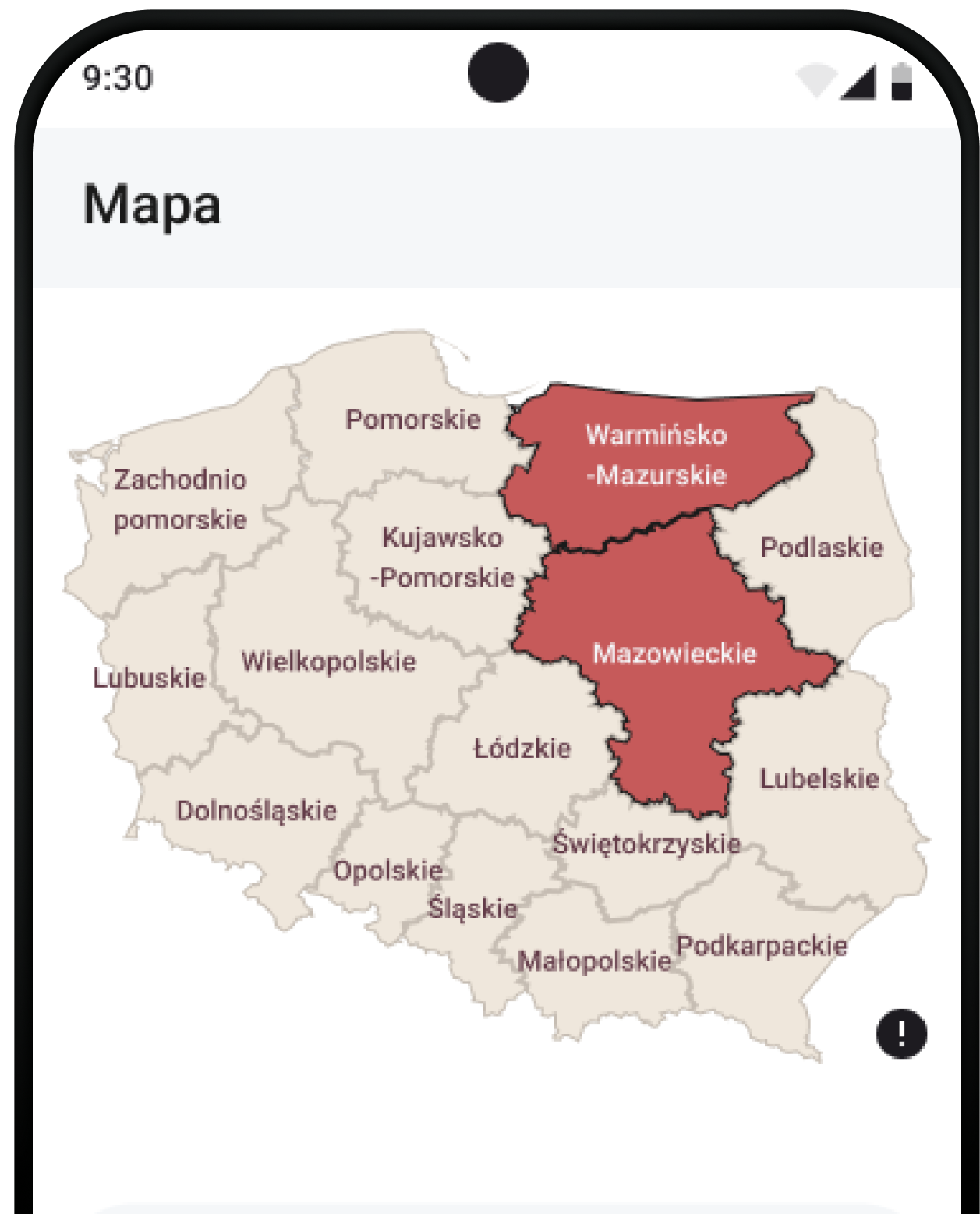 Przeglądaj mapę — krok 2